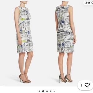 Leslie Fay Black and White Paris dress